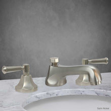 Load image into Gallery viewer, Bellagio Widespread Lavatory Faucet with Lever Handle in Satin Nickel