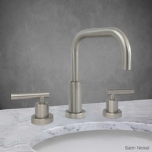 Load image into Gallery viewer, Milano Widespread Lavatory Faucet with Lever Handle in Satin Nickel