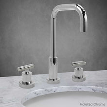 Load image into Gallery viewer, Milano Tall Widespread Lavatory Faucet with T Handle in Polished Chrome
