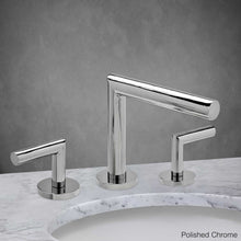 Load image into Gallery viewer, Slim Widespread Lavatory Faucet with Angled Handle in Polished Chrome