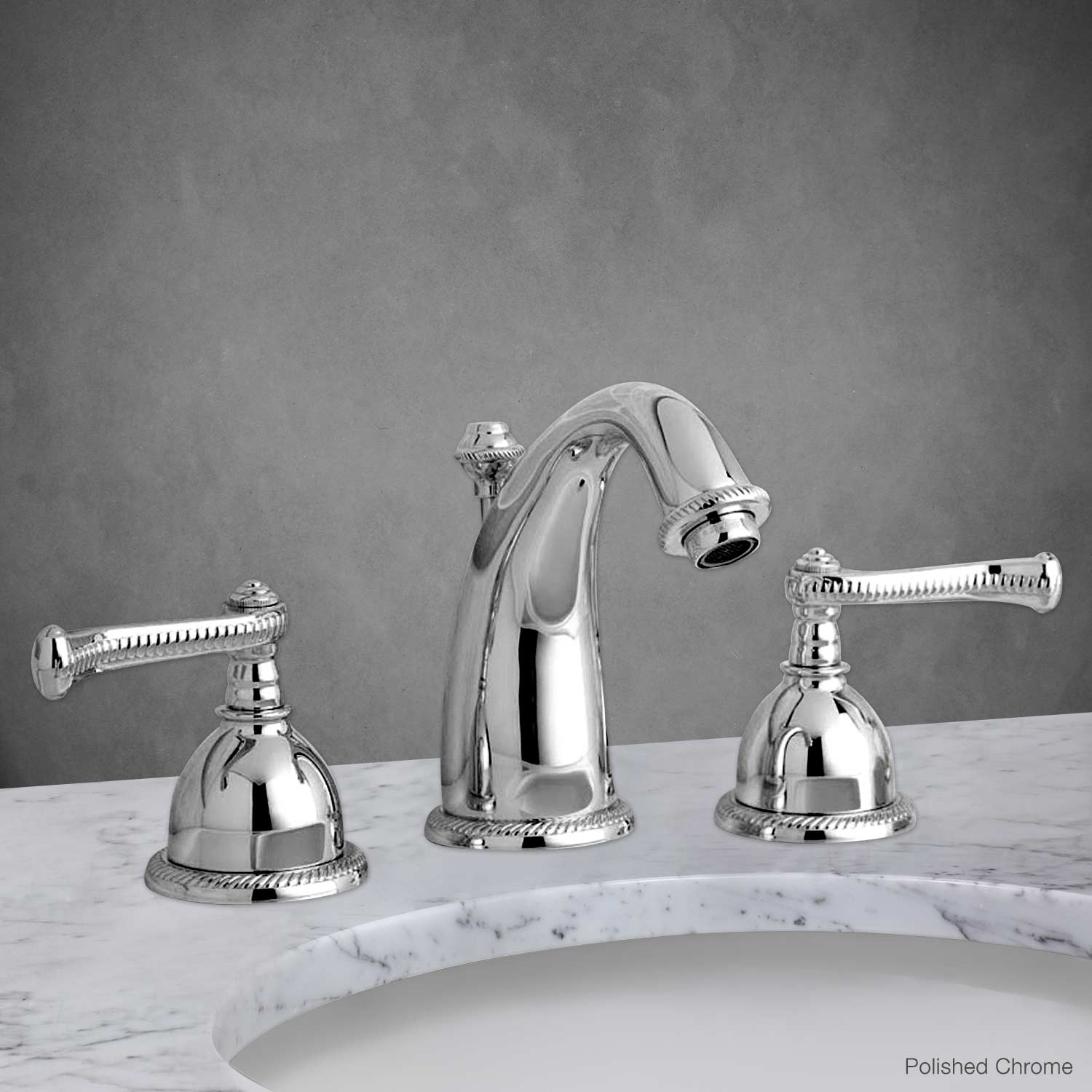 Aspen Widespread Lavatory Faucet with Lever Handle in Polished Chrome
