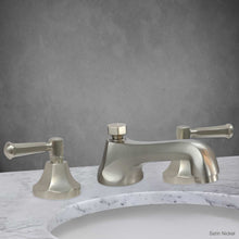 Load image into Gallery viewer, Bellagio Widespread Lavatory Faucet with Lever Handle in Satin Nickel
