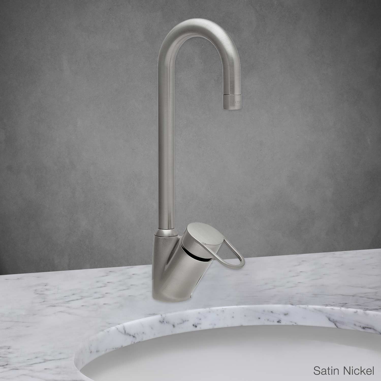 Gardo Single Hole Bar Sink Faucet in Satin Nickel
