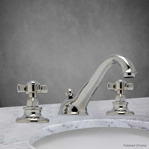Kent Widespread Lavatory Faucet with Cross Handle in Polished Chrome