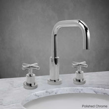 Load image into Gallery viewer, Milano Widespread Lavatory Faucet with Cross Handle in Polished Chrome
