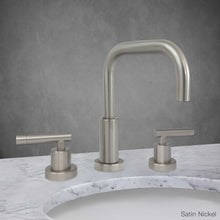 Load image into Gallery viewer, Milano Widespread Lavatory Faucet with Lever Handle in Satin Nickel
