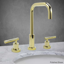 Load image into Gallery viewer, Milano Tall Widespread Lavatory Faucet with Lever Handle in Polished Brass
